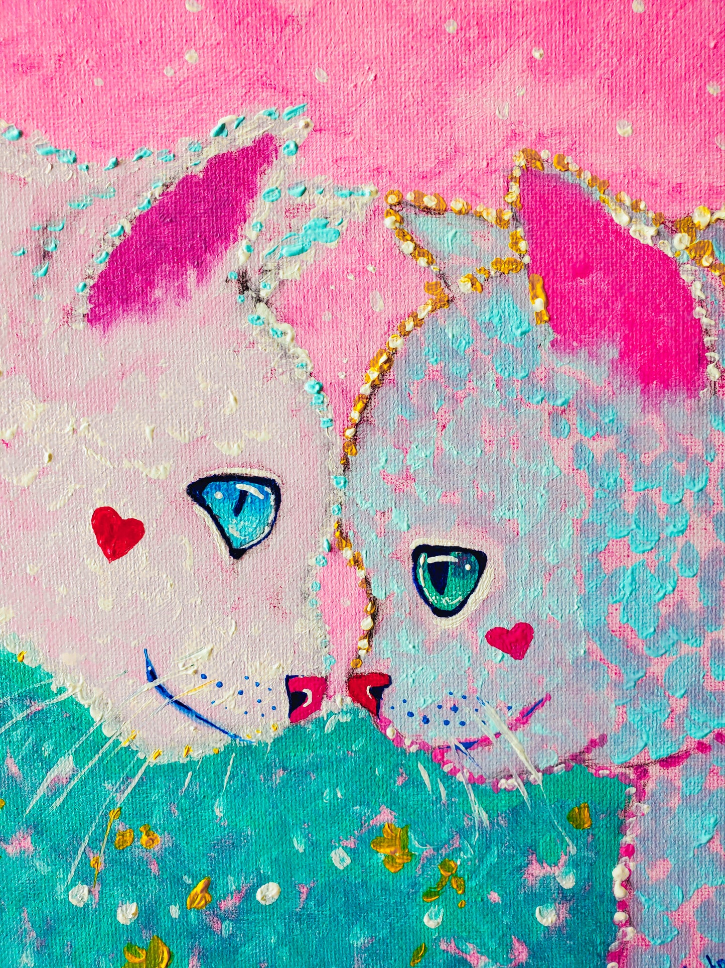 "Love Felines" (10x8in)