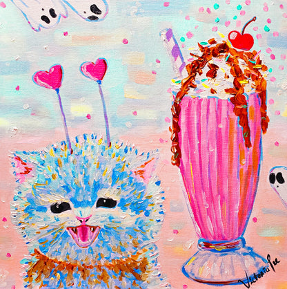 "Shakes N Cats" (10x10in)