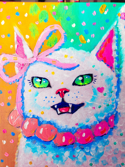 "Brave Kitty" (10x8in)