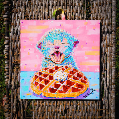 "Wafflez N Kittens" (10x10in)