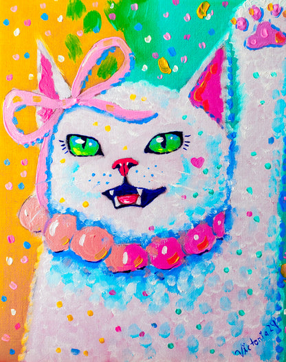 "Brave Kitty" (10x8in)